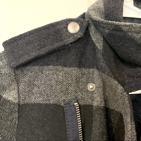 American Eagle Wool Moto Jacket X-Small - Picture 2 of 6